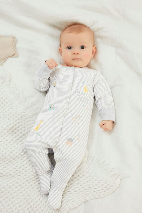 Babies' Footless Fleece Sleepsuit A04AY01
